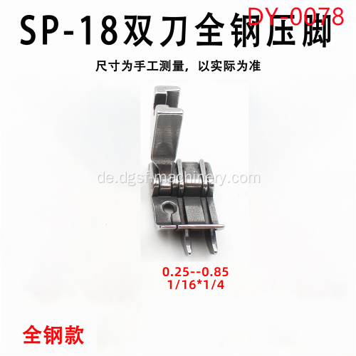 Alle Stahl SP-18 Doppelmesser-Presse-Fuß-DY-078